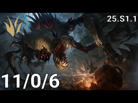 Fiddlesticks Jungle vs Elise - EUW diamond | Patch 25.S1.1