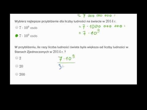 Przybliżanie wielokrotnościami potęg dziesięciu