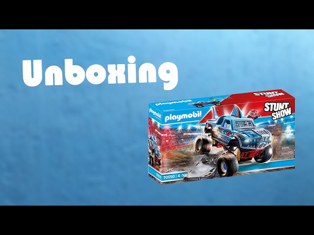 Vídeo relacionado con PLAYMOBIL Stuntshow 70550 Monster Truck Shark, para niños de 4 a 10 años
