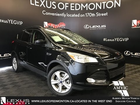 Used Black 2014 Ford Escape SE Walkaround Review Bonnyville Alberta