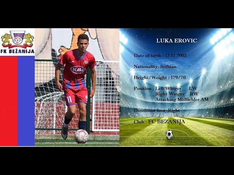 LUKA EROVIC 2002 -Highlights- FC BEZANIJA BELGRADE