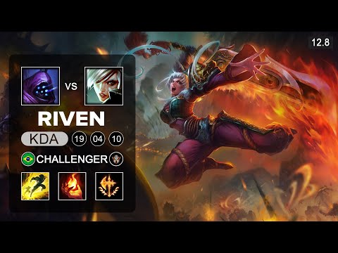Riven vs Jax Top - BR Challenger - Patch 12.8 Season 12