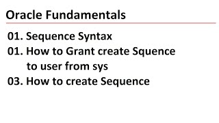 How to create Sequence in Oracle | Oracle - Creating Sequences | Use of Sequence in oracle | Oracle