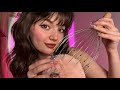 ASMR Soft Slow Fluffy Mic Triggers Scratching Plucking Mouth Sounds Props
