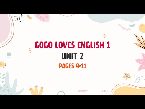 PRE STARTERS 2 | UNIT 2 | PAGES 9-11