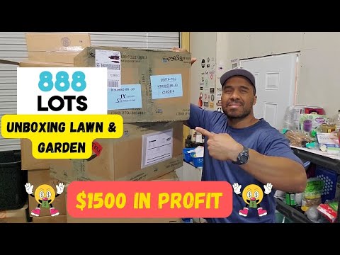 How Much Can I Make with This Lawn & Garden Lot from 888 Lots #reseller #unboxing #unboxingvideo