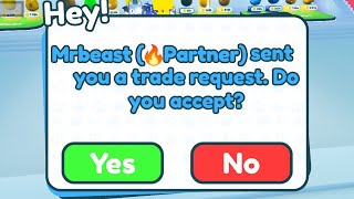 Mrbeast Sent Me A Trade Request And THIS HAPPENED... (Pet Simulator X)
