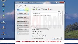 How to Recover Deleted Boot Entry in EasyBCD? How to Add New Boot OS Entry in EasyBCD? | Tech Book