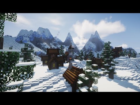 Snowy Mountain Village | Minecraft Timelapse [Speed Build] [DOWNLOAD]