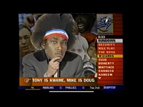 Pardon the Interruption (PTI) - April 16, 2003 - Laz Diaz, M-Jeff's Final Game, Washington Wizards
