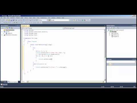 For Loop In C net Console Application In Tamil