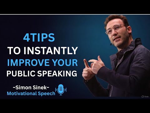 Stop Being Nervous | 4 Tips to instantly Improve your Public Speaking Skills | SIMON SINEK