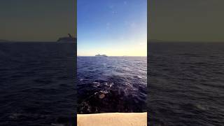carnival Firenze cruise ship sailing through the pacific.