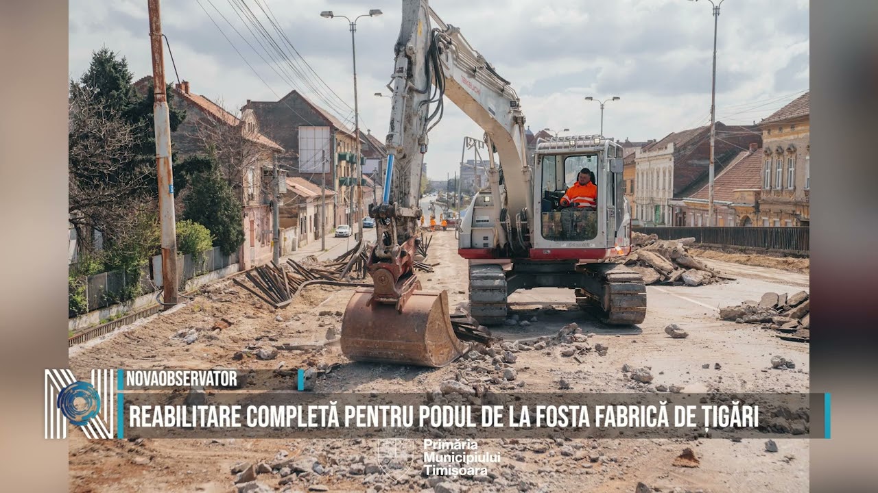 Reabilitare completă pentru podul de la fosta Fabrică de Țigări