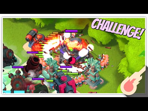 High Precision Warrior Challenge! Perfect Warrior Attacks in Boom Beach! (Tutorial)