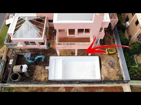 PLUNGIE MAX INSTALL! Prefab concrete pool! ZERO ACCESS!