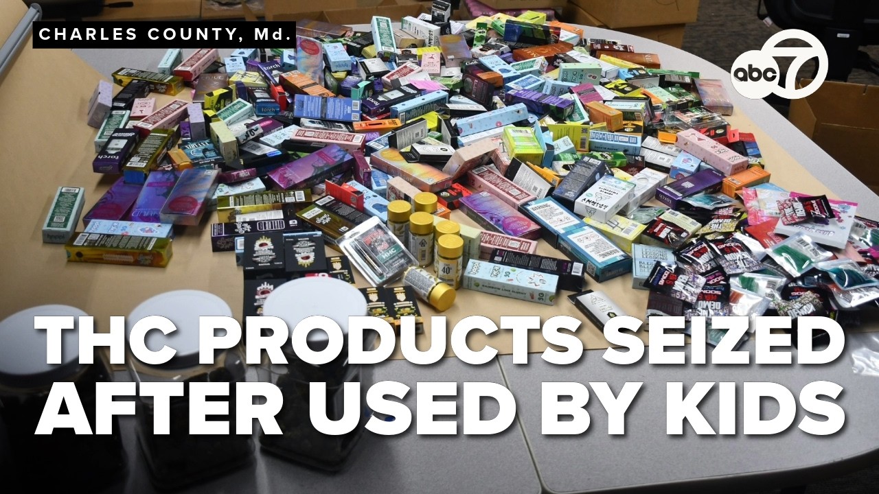 $222K in illegal THC products seized in Charles County after parents find kid with vape