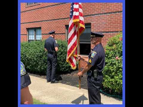 Chief Kevin Molis and members of MPD Salute Joe Spinale