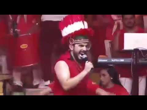 Sebastião Júnior ensaiando “Tuxauas de Abiayala” (Garantido 2023)