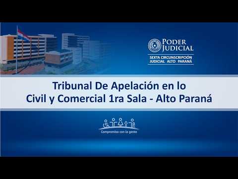 08-09-2026 Sorteo de Tribunales - Tribunal de Apelación Civil y Comercial 1ra. Sala - Alto Paraná