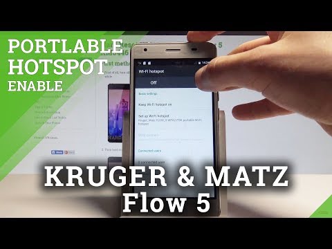 How to Enable Portable Hotspot on KRUGER & MATZ Flow 5 - Set Up Wi-Fi Hotspot |HardReset.Info
