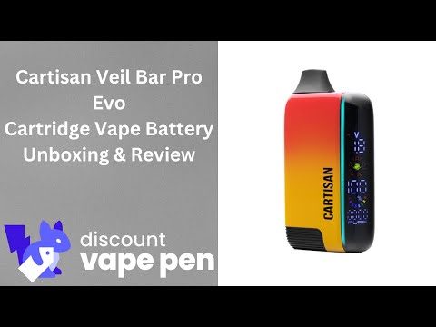 Cartisan Veil Bar Pro Evo - 510 Stealth Vape Cart + Wax Battery Unboxing & Review