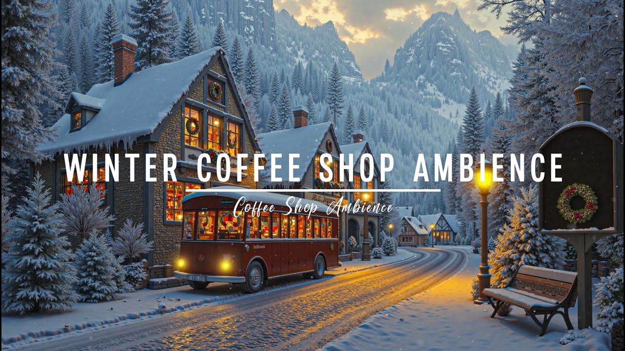 Christmas Magic🎄Quiet Snowy Streets, Cozy Jazz, and Warm Coffee for a Perfect Festive🎅