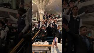 #shorts Royal Caribbean Vision of the Seas Main Dining Room Wait Staff Dance Italian Song