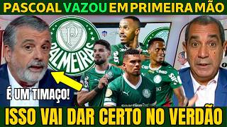 PASCOAL DEU AULA SOBRE O ESQUEMA TÁTICO DO PALMEIRAS NA ESTREIA DA LIBERTA.