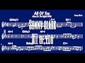 Sonny Clark - All of you (Transcription)