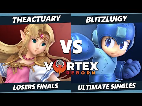 Vortex Legends 14 Losers Finals - BlitzLuigy (Mega Man) Vs. TheActuary (Zelda) SSBU Ultimate