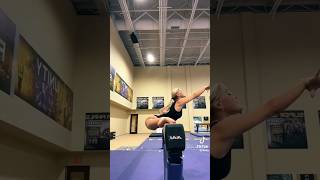 LSU gymnast Olivia Dunne shows off her flexibility