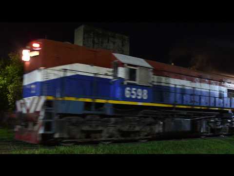 [4K] Lindo, variado y colorido mega-tren vacio de NCA pasando por Marcos Juárez rumbo al oeste!!!!!!