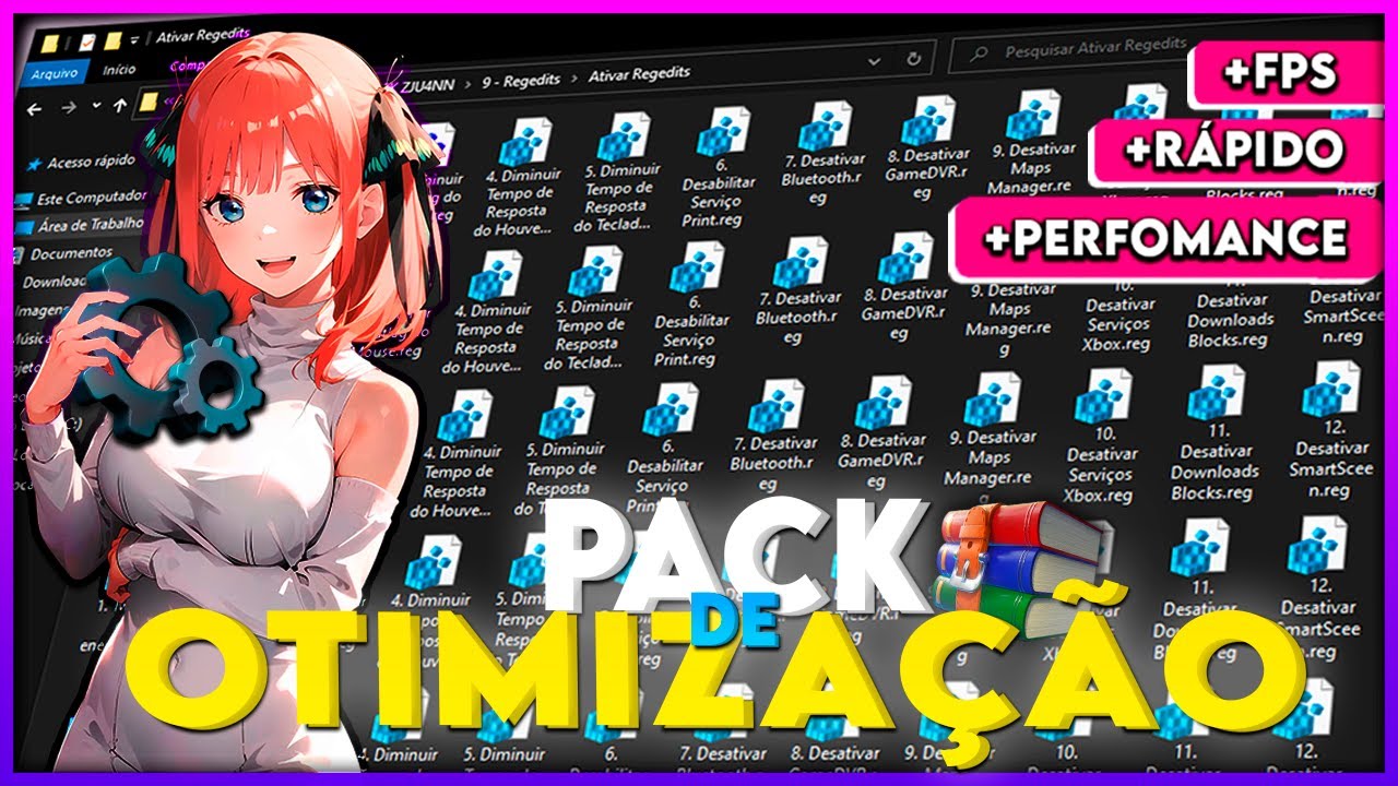 🚀 OTIMIZE SEU PC COM ESSE PACK DE OTIMIZAÇÃO COMPLETO | ESPECIAL ZJU4NN 20K 🔥