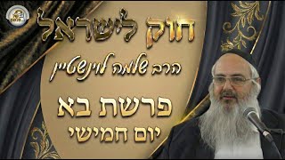 חוק לישראל - פרשת בא - יום חמישי | הרב שלמה לוינשטיין (ארגון קול הלשון) - התמונה מוצגת ישירות מתוך אתר האינטרנט יוטיוב. זכויות היוצרים בתמונה שייכות ליוצרה. קישור קרדיט למקור התוכן נמצא בתוך דף הסרטון