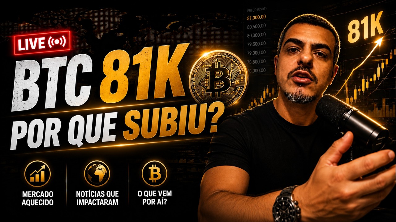 Bitcoin AO VIVO: O Mercado Virou PORQUE?  - Analisando os Mercados