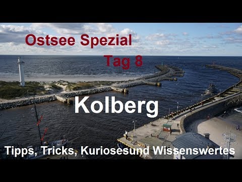 ✈️Ostsee Spezial Tag 8 -  Kolberg Seebrücke Hafen Leuchtturm Mole Kolobrzeg Polen Polski