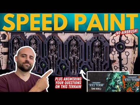 Speed Paint the new Necron Tomb Terrain for Kill Team Tomb World!