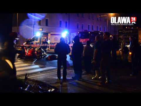 Potrącenie na pasach ul. B.Chrobrego [3.04.2014 Oława]