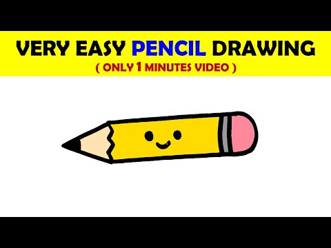 HOW TO DRAW A PENCIL EASY STEP BY STEP 