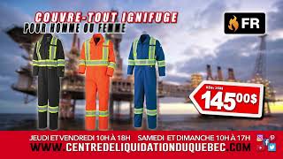 Promotions Vêtements Ignifuges – Centre de Liquidation du Québec – Mars – 2024 (AQ-A42)