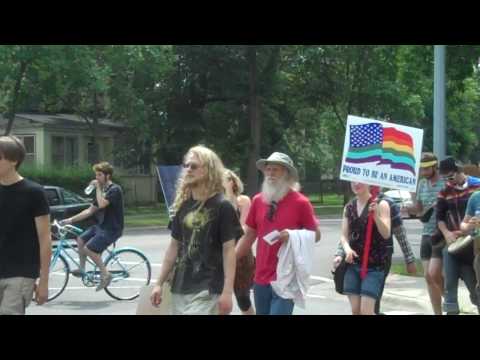 NOMTourTracker.com: Pro-equality activists march down Division Street in St. Cloud MN