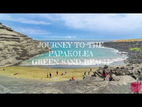 Amazing GREEN Sand Beach in Hawaii (Papakolea Green Sand Beach, Big Island) 4K GoPro Video