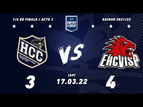 17.03.2022 HC La Chaux-de-Fonds - EHC Viège (3-4) AP