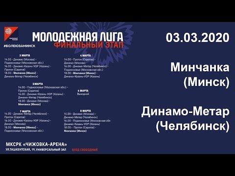03.03.2020. Минчанка (Минск) - Динамо-Метар (Челябинск)
