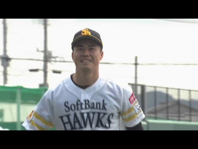 【ファーム】ホークス・松本晴 ファーム公式戦初先発で3回無失点の好投!!  2023年3月18日 福岡ソフトバンクホークス 対 中日ドラゴンズ