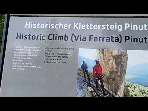 Pinut  der Historische Klettersteig  Flims  Graubünden Schweiz