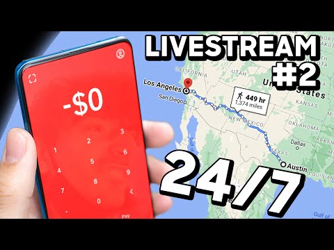 🔴TRAVELING ACROSS COUNTRY USING ONLY MONEY I MAKE...