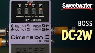 Video thumbnail for BOSS DC-2w Waza Craft Dimensional Chorus Pedal Review by Sweetwater