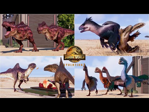 All Dinosaurs Max Egg Introduction, Social Animations and Skin Variants in Cretaceous Predator Pack